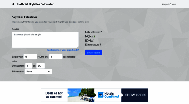 skymilescalculator.com