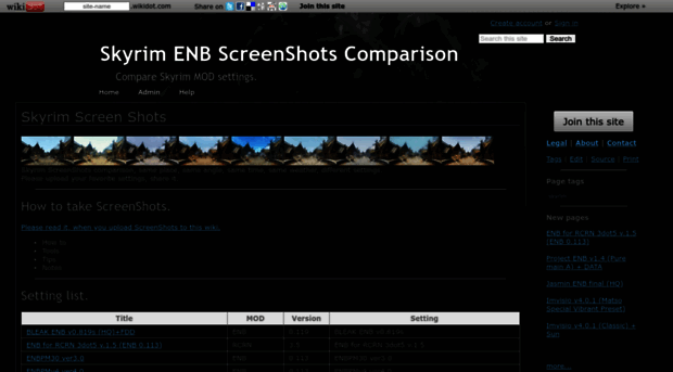 skyrim-comparison.wikidot.com