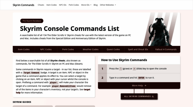 skyrimcommands.com