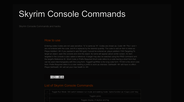 skyrimconsolecommands.blogspot.com