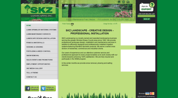 skzlandscaping.com