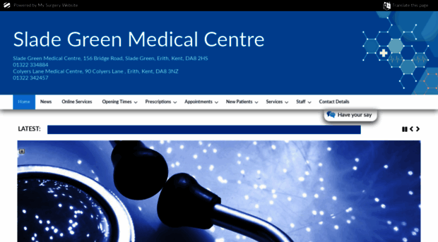 sladegreenmedicalcentre.com