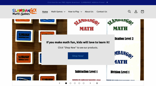 slambangomath.com - SLAMBANGO! Math Games - SLAMBANGO Math