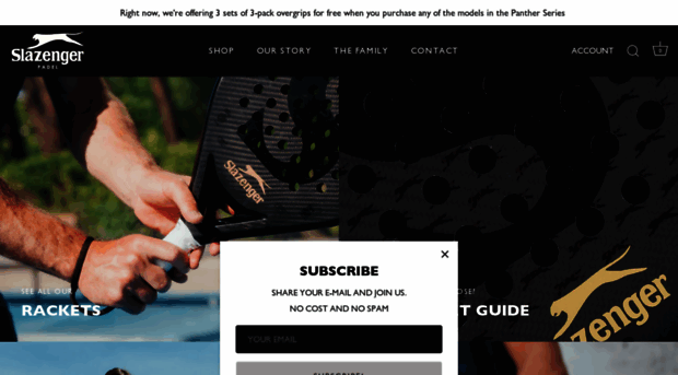 slazengerpadel.com