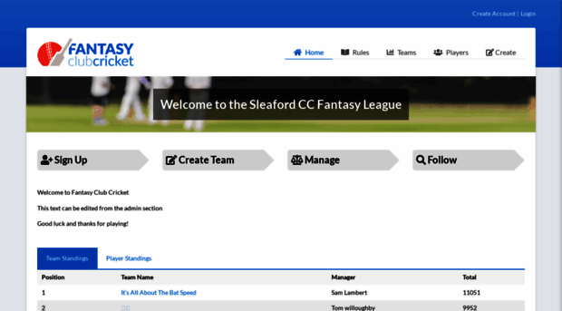 sleaford.fantasyclubcricket.co.uk