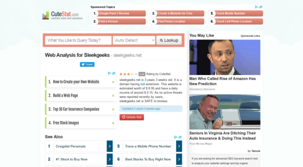 sleekgeeks.net.cutestat.com