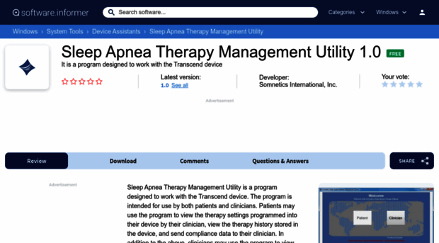 sleep-apnea-therapy-management-utility-x.software.informer.com