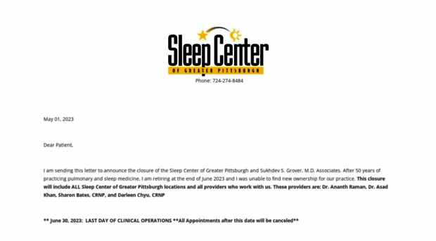 sleepcenterofgreaterpittsburgh.com