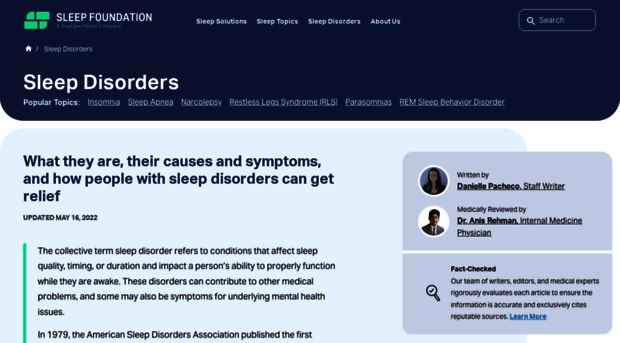 sleepdisorders.sleepfoundation.org