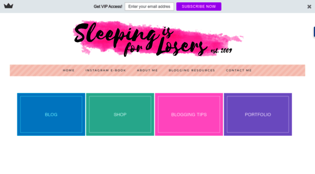 sleepingisforlosers.com