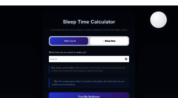 sleepingtimecalculator.net
