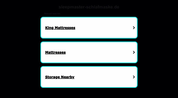 sleepmaster-schlafmaske.de