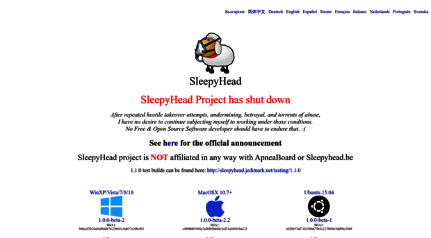 sleepyhead.jedimark.net