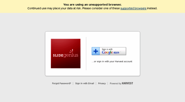 slidegeniusinc.harvestapp.com