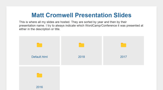 slides.mattcromwell.com