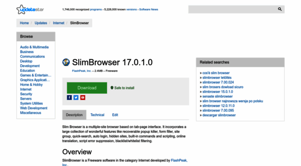 slimbrowser-remove-only.updatestar.com