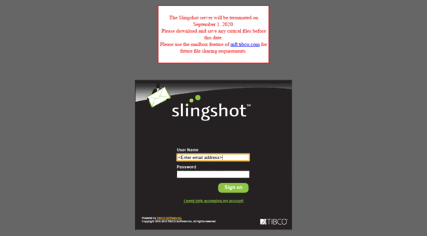 slingshot.tibco.com