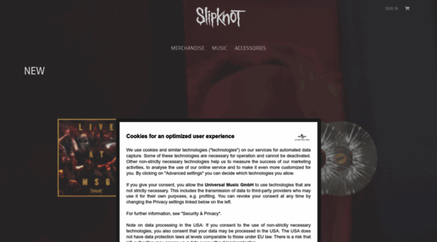 slipknot.bravado.de