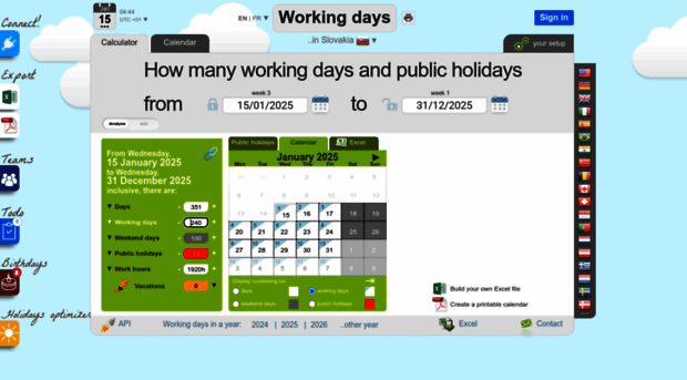 slovakia.workingdays.org