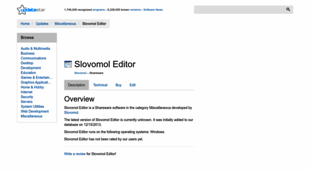 slovomol-editor.updatestar.com