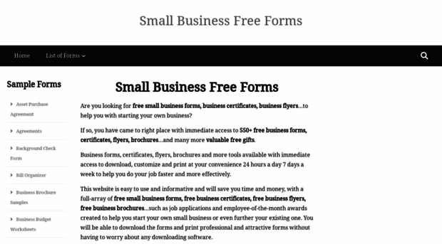 smallbusinessfreeforms.com