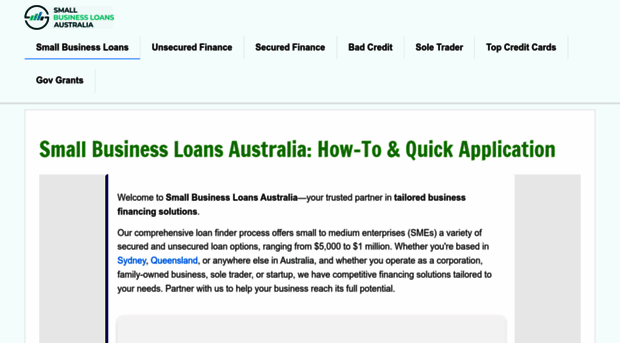 smallbusinessloansaustralia.com