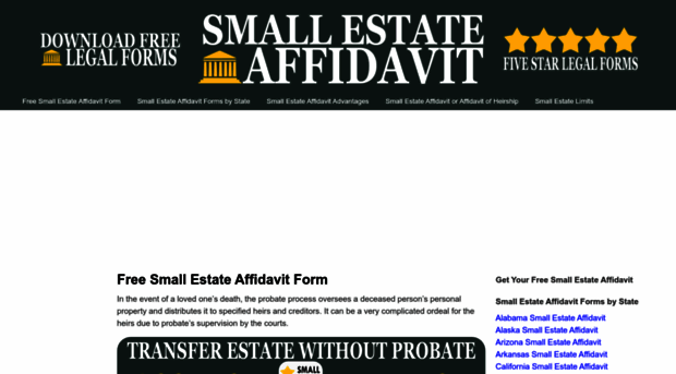 smallestateaffidavit.com