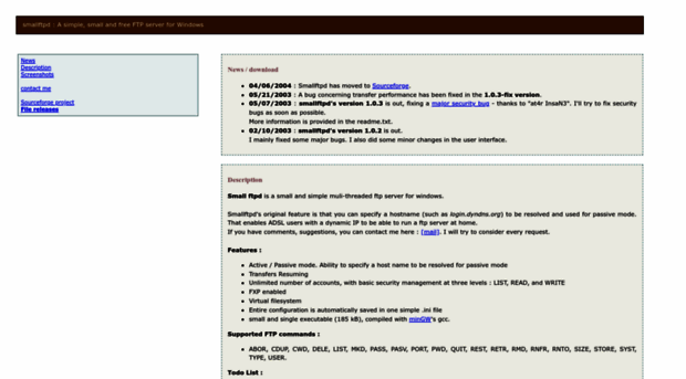 smallftpd.sourceforge.net
