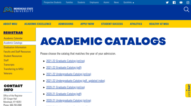 smartcatalog.moreheadstate.edu