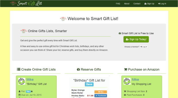 smartgiftlist.com