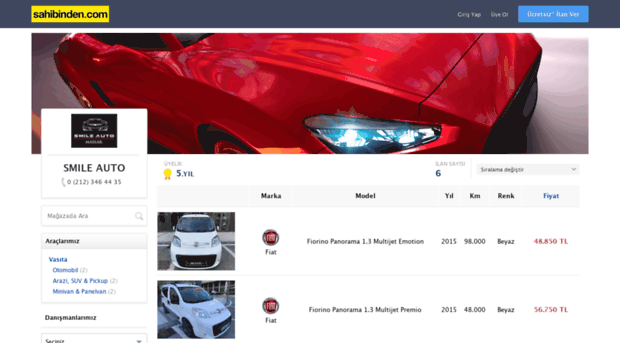 smileautomaslak.sahibinden.com