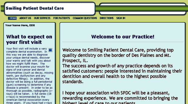 smilingpatient.mydentalvisit.com