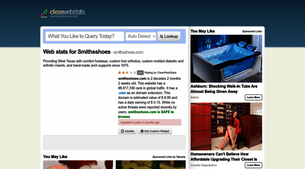 smithsshoes.com.clearwebstats.com