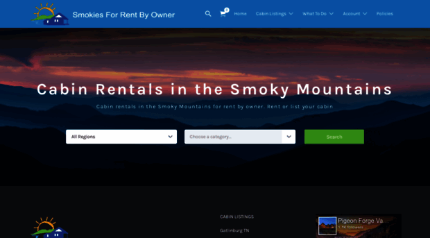 smokiesforrentbyowner.com