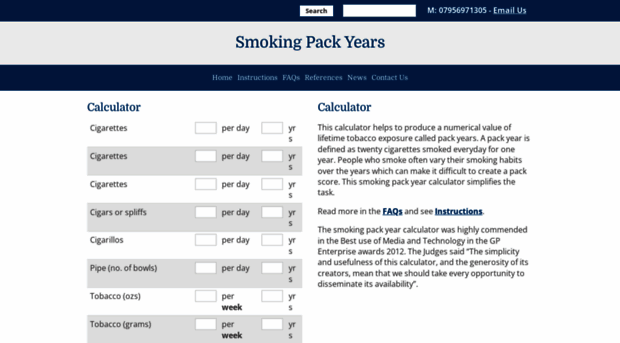 smokingpackyears.com