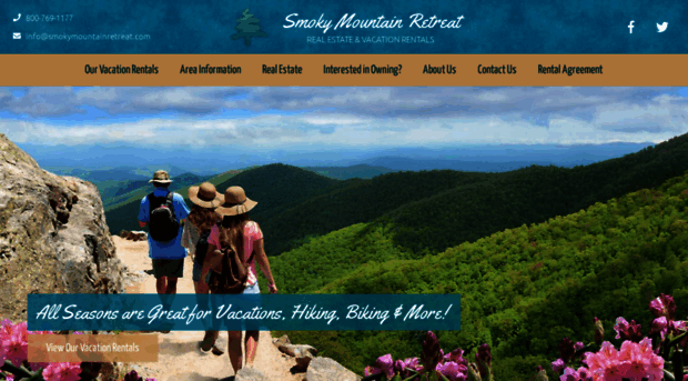 smokymountainretreatrentals.com