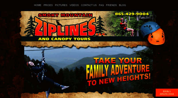 smokymountainziplines.com