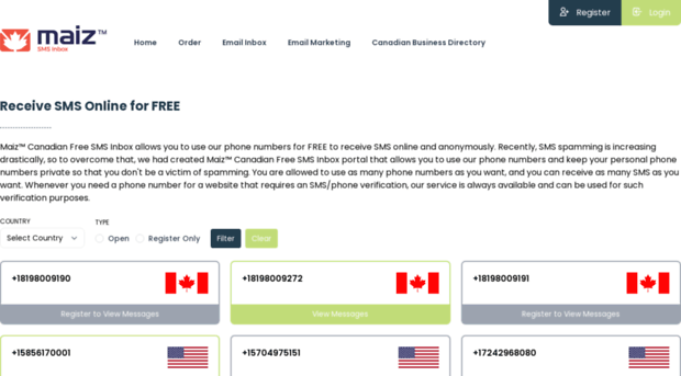 sms.maiz.ca