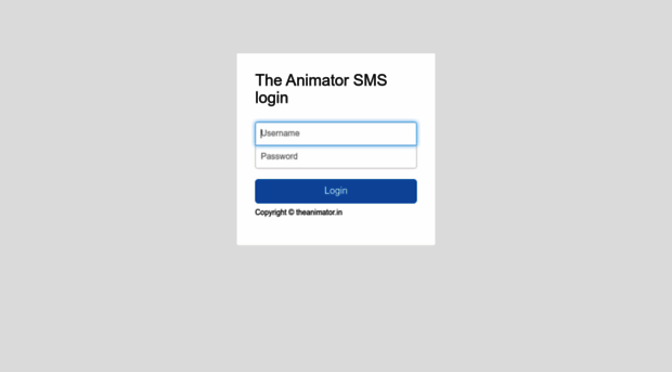 sms.theanimator.in