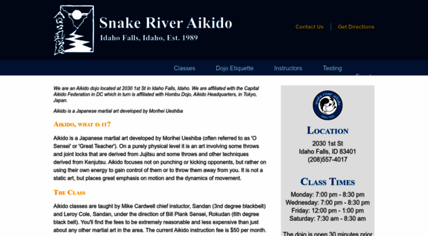 snakeriveraikido.com