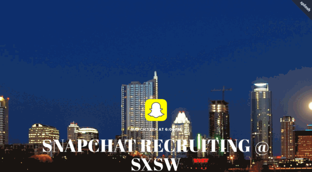 snapchatsxsw.splashthat.com