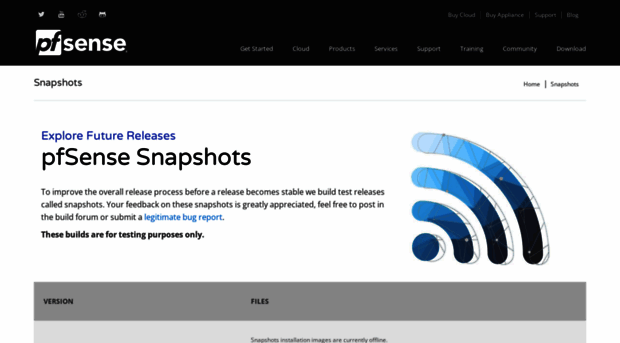 snapshots.pfsense.org