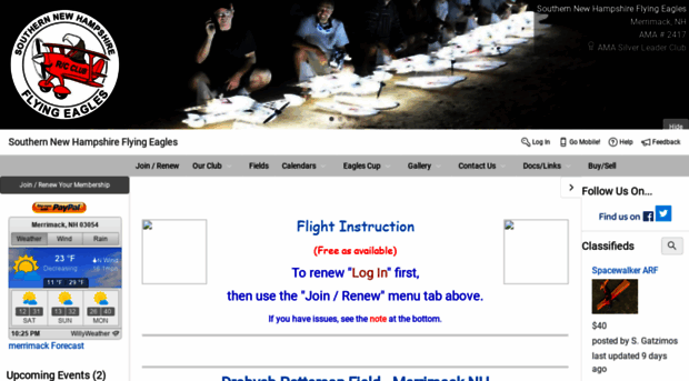 snhflyingeagles.org