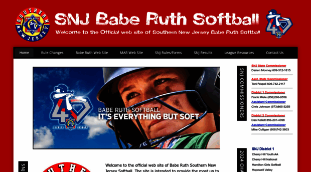 snjbaberuthsoftball.org