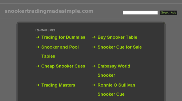 snookertradingmadesimple.com