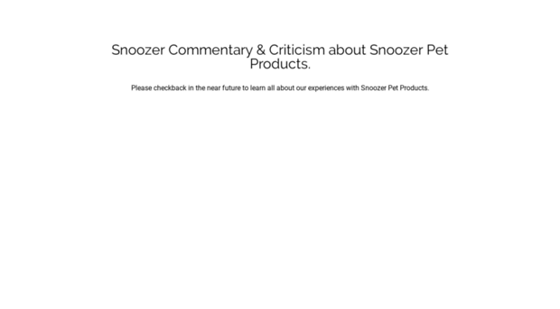 snoozerpetbeds.com