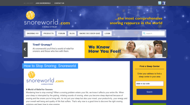 snoreworld.com