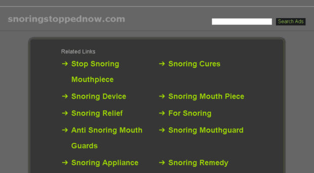 snoringstoppednow.com