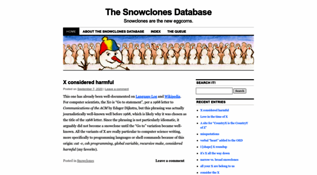 snowclones.org