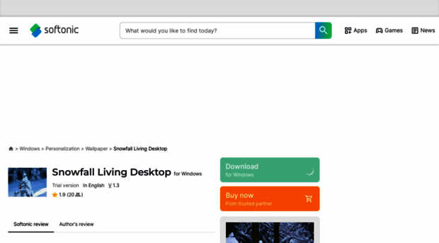 snowfall-living-desktop.en.softonic.com